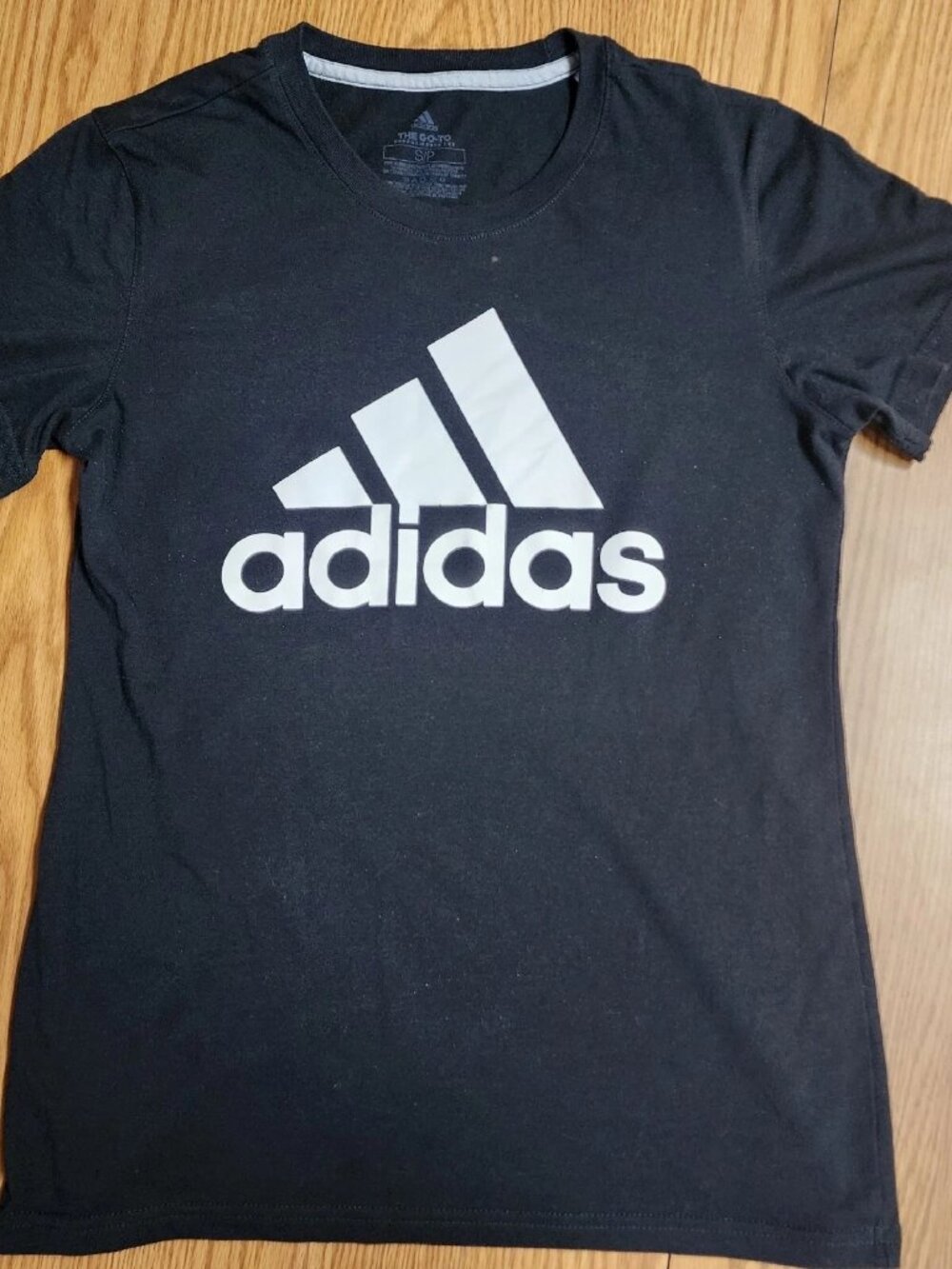 adidas Mens Sz Small Climalite Badge of Sport Graphic Tee Shirt Flawed